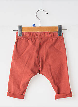 Pantalon droit coupe droite taille élastique rouge MOULIN ROTY garçon