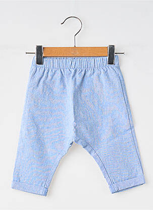 Pantalon droit coupe droite taille élastique bleu MOULIN ROTY garcon