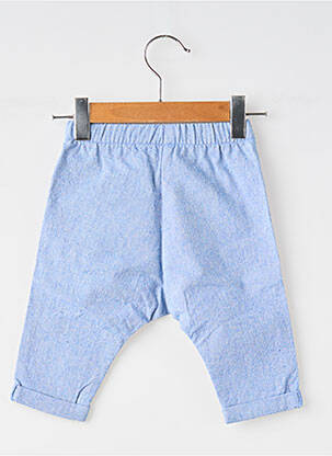 Pantalon droit coupe droite taille élastique bleu MOULIN ROTY garçon