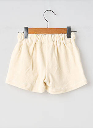 Short coupe droite taille élastique beige SO FAMILY enfant