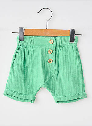 Short taille normale taille élastique vert MOULIN ROTY garçon