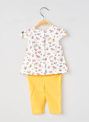 Ensemble pantalon maille fine blanc ELLE EST OU LA MER fille