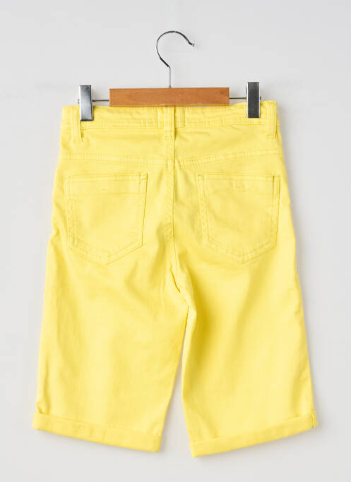 Bermuda tissage denim taille ajustable jaune ELLE EST OU LA MER garcon