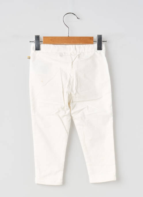 Pantalon slim stretch taille élastique blanc LITTLE DUTCH fille