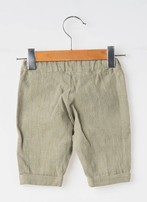 Pantalon droit coupe droite taille élastique vert ELLE EST OU LA MER garcon