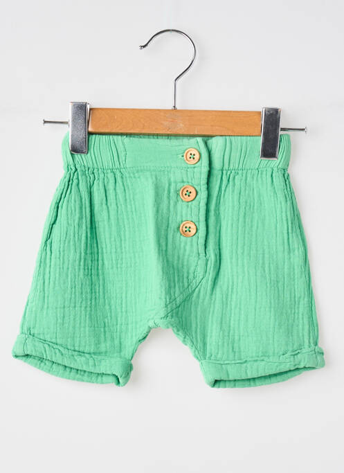 Short taille normale taille élastique vert MOULIN ROTY garcon