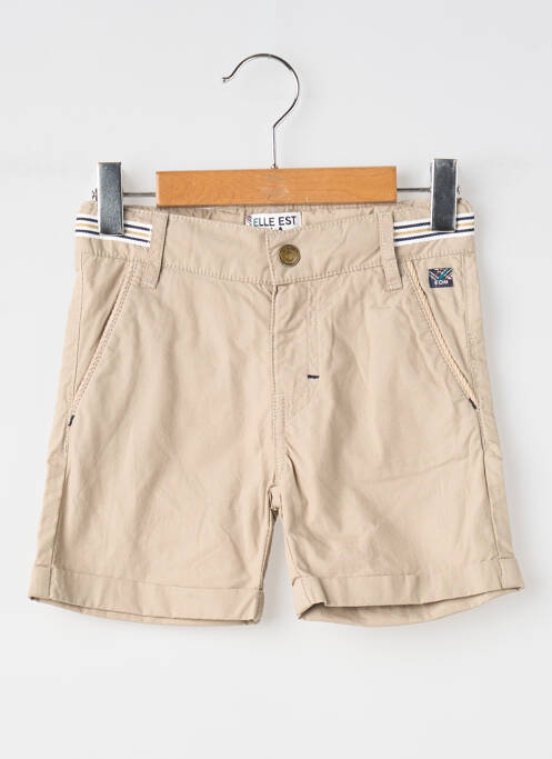 Bermuda beige ELLE EST OU LA MER garçon