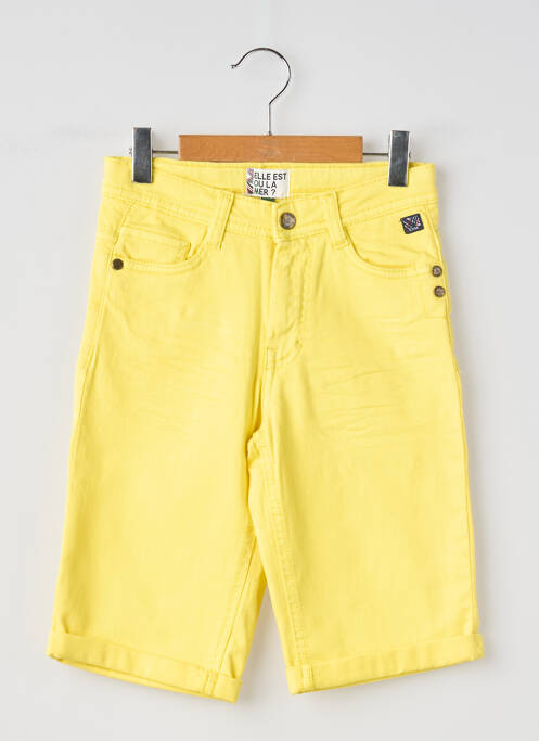 Bermuda jaune ELLE EST OU LA MER garçon