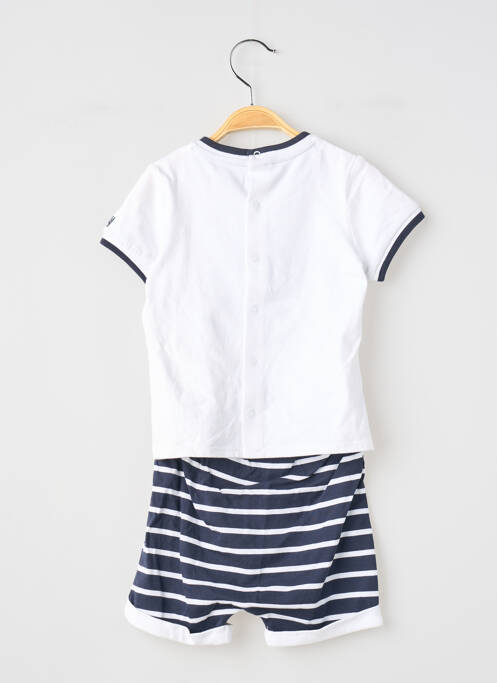 Ensemble short blanc ELLE EST OU LA MER garçon