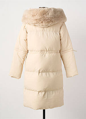 Doudoune poches a capuche beige GIOVANNI femme