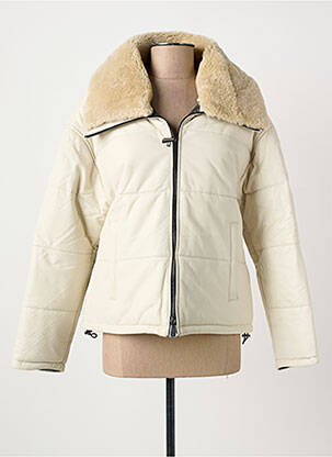 Manteau court manches longues sans capuche beige OAKWOOD femme