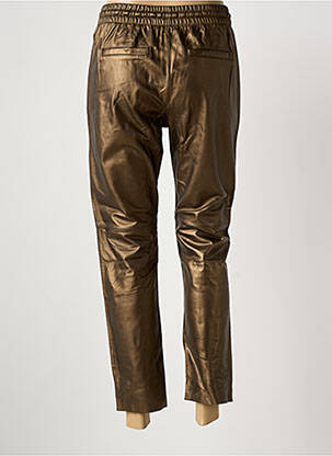 Pantalon 7/8 taille élastique taille normale marron OAKWOOD femme