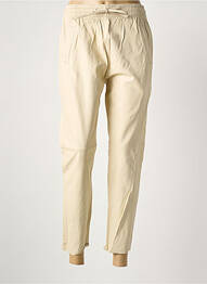 Pantalon 7/8 taille élastique taille normale beige OAKWOOD femme