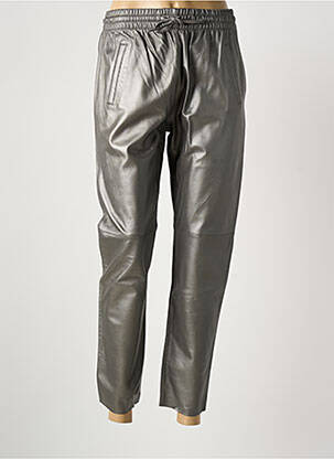 Pantalon 7/8 taille élastique taille normale gris OAKWOOD femme