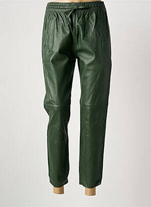 Pantalon 7/8 taille élastique taille normale vert OAKWOOD femme