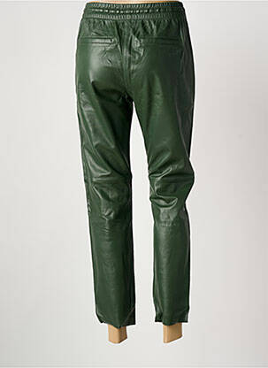 Pantalon 7/8 taille élastique taille normale vert OAKWOOD femme