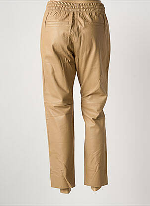 Pantalon 7/8 taille élastique taille normale marron clair OAKWOOD femme