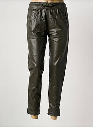 Pantalon 7/8 taille élastique taille normale vert fonce OAKWOOD femme