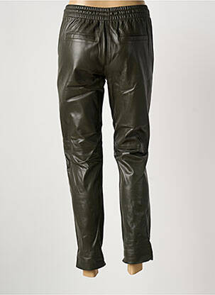 Pantalon 7/8 taille élastique taille normale vert fonce OAKWOOD femme