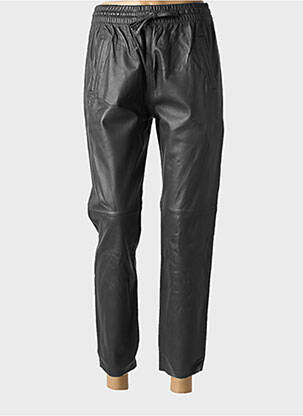 Pantalon 7/8 taille élastique taille normale noir OAKWOOD femme