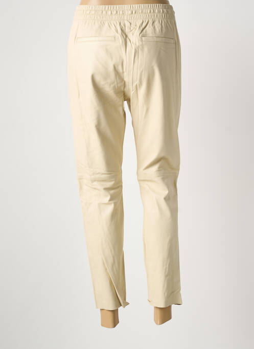 Pantalon 7/8 taille élastique taille normale beige OAKWOOD femme