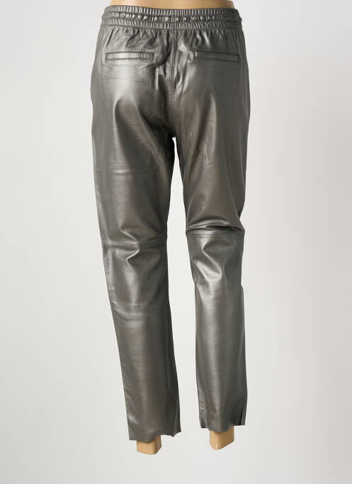 Pantalon 7/8 taille élastique taille normale gris OAKWOOD femme