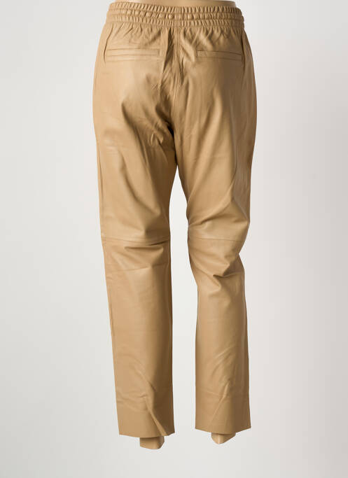Pantalon 7/8 taille élastique taille normale marron clair OAKWOOD femme