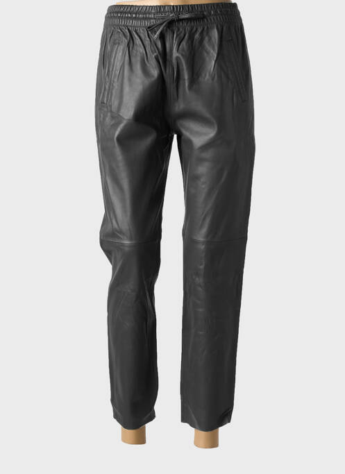 Pantalon 7/8 taille élastique taille normale noir OAKWOOD femme