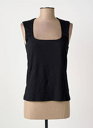 Top col carré fines bretelles noir IMPERIAL femme