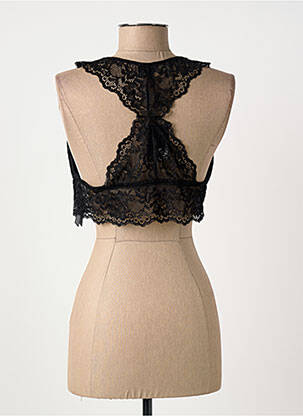 Top/caraco noir PIECES femme
