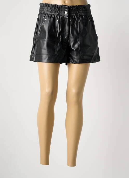 Short coupe droite taille haute noir ONLY femme