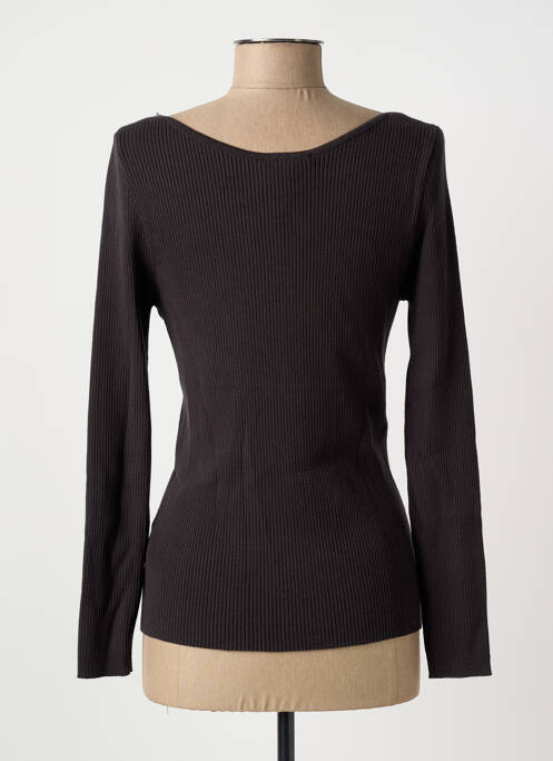 Top coupe cintrée manches longues noir GRACE & MILA femme