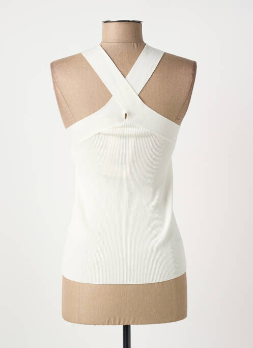 Top coupe cintrée fines bretelles blanc GRACE & MILA femme