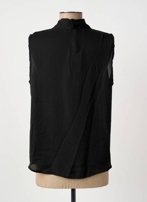 Top coupe fluide sans manche noir LOKITA femme