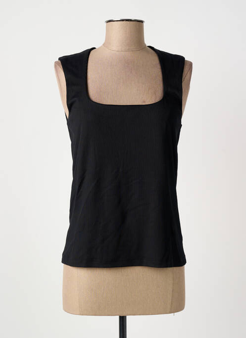 Top col carré fines bretelles noir IMPERIAL femme