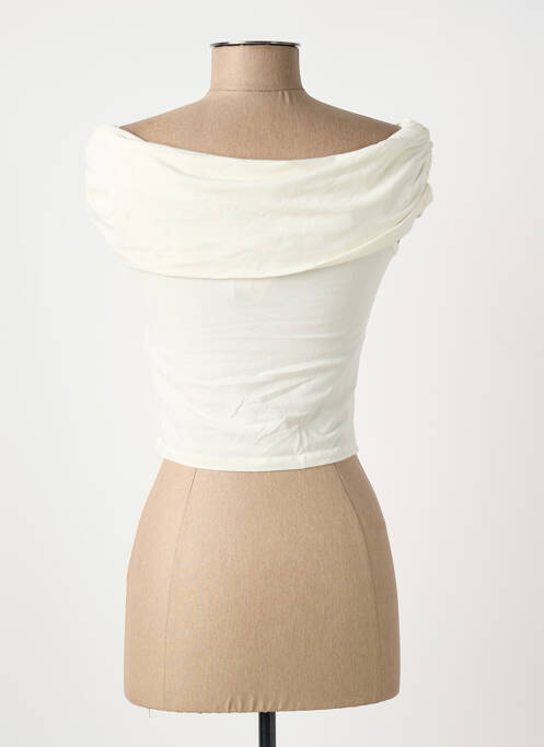 Top coupe cintrée sans manche blanc ONLY femme