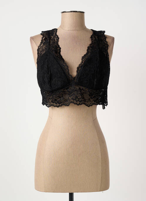 Top/caraco noir PIECES femme