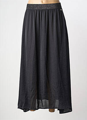 Jupe longue coupe fluide noir PLEASE femme