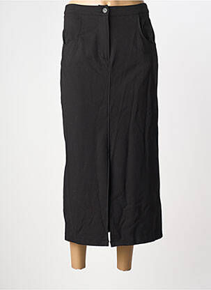 Jupe longue coupe droite noir LOKITA femme
