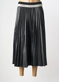 Jupe mi-longue taille élastique noir FRACOMINA femme
