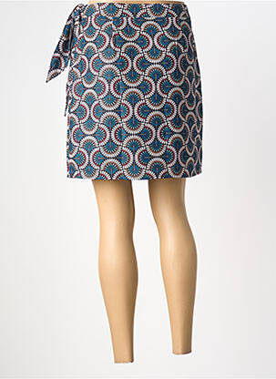 Jupe courte coupe droite bleu MOLLY BRACKEN femme