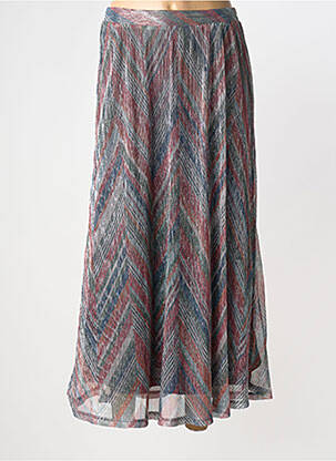 Jupe mi-longue vert ONLY femme