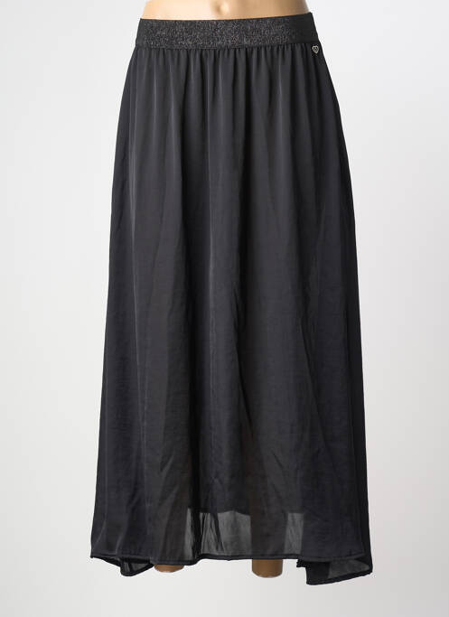 Jupe longue coupe fluide noir PLEASE femme