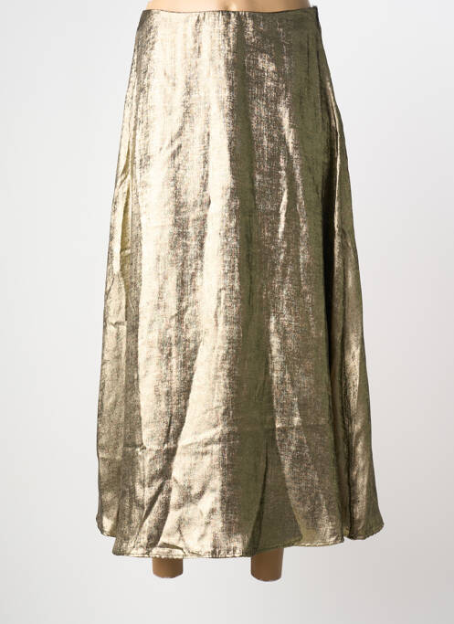 Jupe longue coupe évasée or ONLY femme