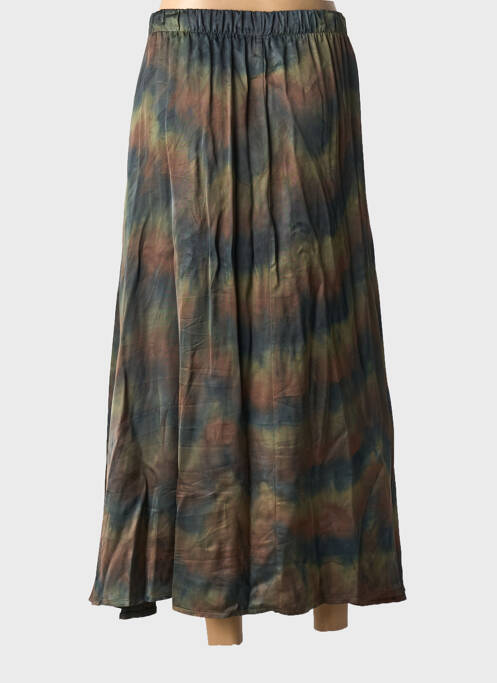 Jupe longue imprimé fantaisie vert MAISON HOTEL femme