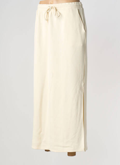 Jupe longue coupe droite beige VERO MODA femme