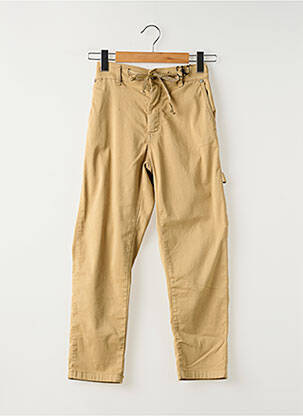 Pantalon cargo taille élastique beige PLEASE femme