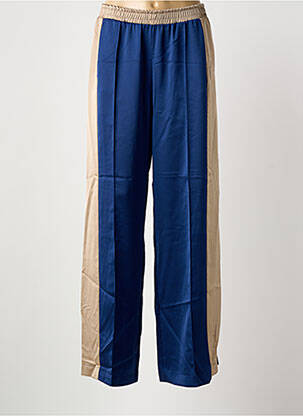 Pantalon droit taille élastique bleu IMPERIAL femme