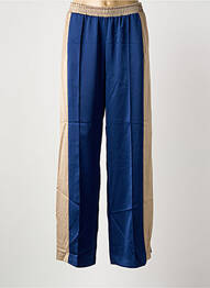 Pantalon droit taille élastique bleu IMPERIAL femme