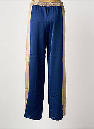 Pantalon droit taille élastique bleu IMPERIAL femme